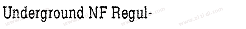 Underground NF Regul字体转换